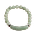 Women Bracelet 8mm Round Beads Natural Stones Elegant Pink Faux Crystal Bridge Ladies Bracelet Fashion Jewelry. 