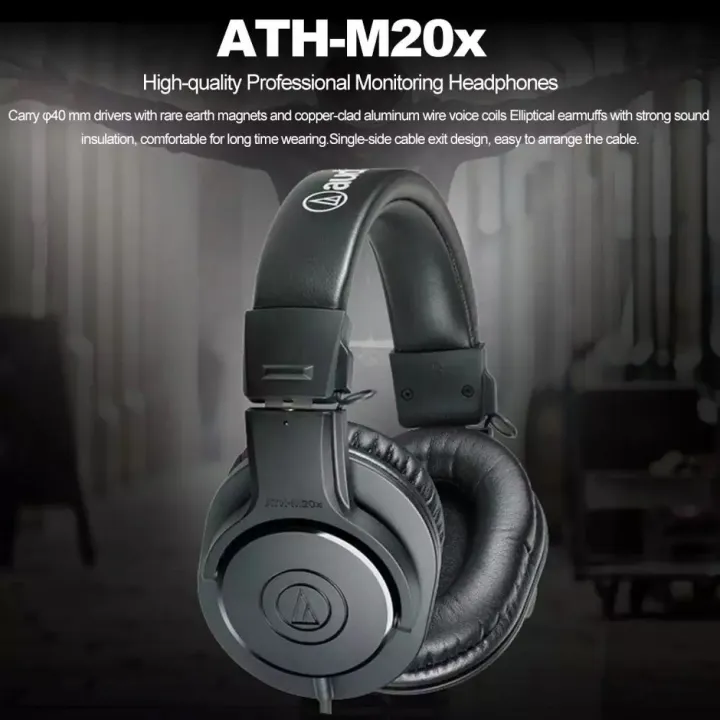 ATH-M20X%20Adio%20Technica%20Studio%20Recording%20Wired%20Professional%20Monitor%20Headphones%20Recording%20-%20Image%206