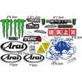 AGV SHOEI helmet sticker Waterproof reflective Motorcycle sticker Locomotive sticker Electric car Decoration Magic claw Arai Lens Decoration. 