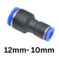 Pneumatic Straight Reducer Union Connector Quick Release Fitting. 