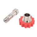 CO2 Tank Refill Valve Connector G5/8 To Anti Oxidation CO2 Cylinder Valve Adapter Simple Installation Red Gear for Factory. 