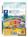 STAEDTLER® Colouring 36 Set - Colour Pencils + Watercolour Pencils + Soft Pastels. 