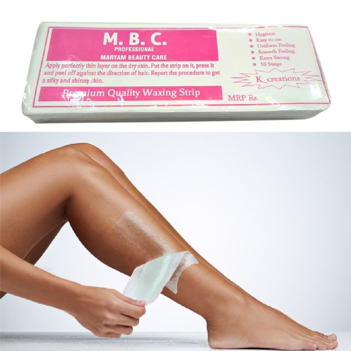 Wax Strips /Best Hair Removal Waxing Strips(50 Strips) Daraz.lk