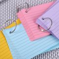 Loose-Leaf Binder Memo Book Durable Double-sided Horizontal Line Loose-Leaf Index Cards With Cover Flash Cards Study. 