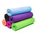 High Quality Non Slip Yoga Mat for Indoor Outdoor Training Exercise 4MM Mat with Carry Bag. 