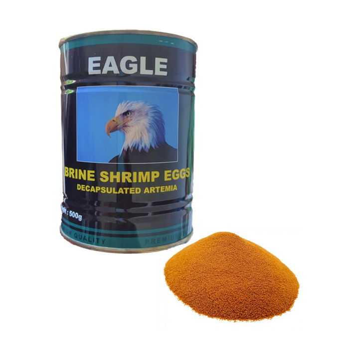 Eagle Decapsulated Brine Shrimp Eggs (Repacked) Decapsulated Artemia Cysts Decap Brine Shrimp Fish Food Fish Feed