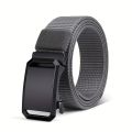 2024 New Canvas Nylon Belt All-Match Non-Hole Automatic Buckle Canvas Belt Lightweight Ultra-Thin Durable Men's. 