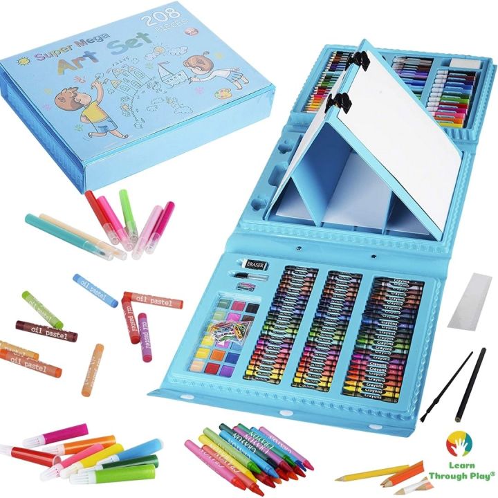 208%20Pieces%20Colored%20Pencils%20Kit%20Brush%20Set%20Drawing%20Tools%20Painting%20Crayon%20Markers%20for%20Kids%20Kindergarten%20Supplies%20Set%20Children%20Painting%20Set%20Non-allergic%20Even%20Tetxure%20Eco-friendly%20Kids%20Mega%20Coloring%20Set%20for%20Kids%20-%20Image%204