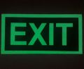 Photoluminescent Emergency Fire Exit Sign Board. 