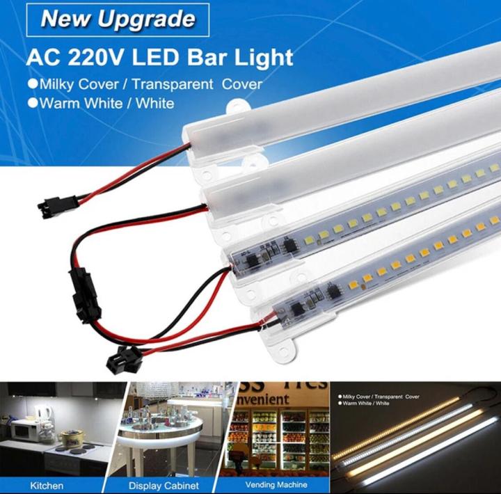 LED 1meters size Strip Lights 1pcs (AC,230v) White and Warm white ...