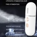 Cold Spray Face Steamer Wireless Moisturizing 180mAh USB Charging Water Mist Sprayer for Outdoor. 