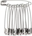 Fancy safety pins (12 PIECES). 