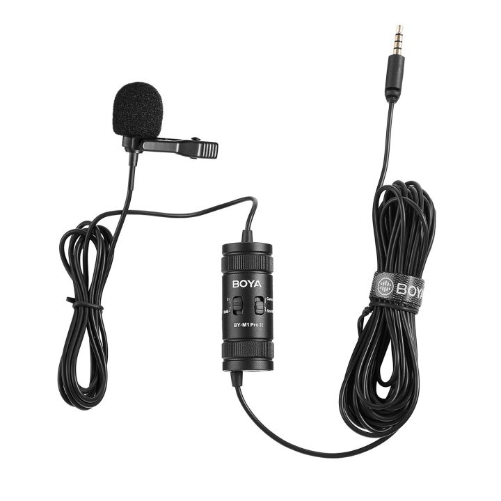 BOYA%20BY-M1%20Pro%20II%20Universal%20Clip-on%20Microphone%20Omni-directional%20Condenser%20Lapel%20Mic%20-%20black%20-%20Image%202