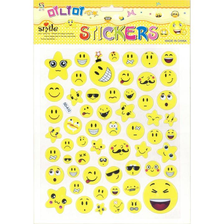 1pcs Stickers Funny Face 3D sticker book Laptop dress up stickers kids toys pegatinas for children gift