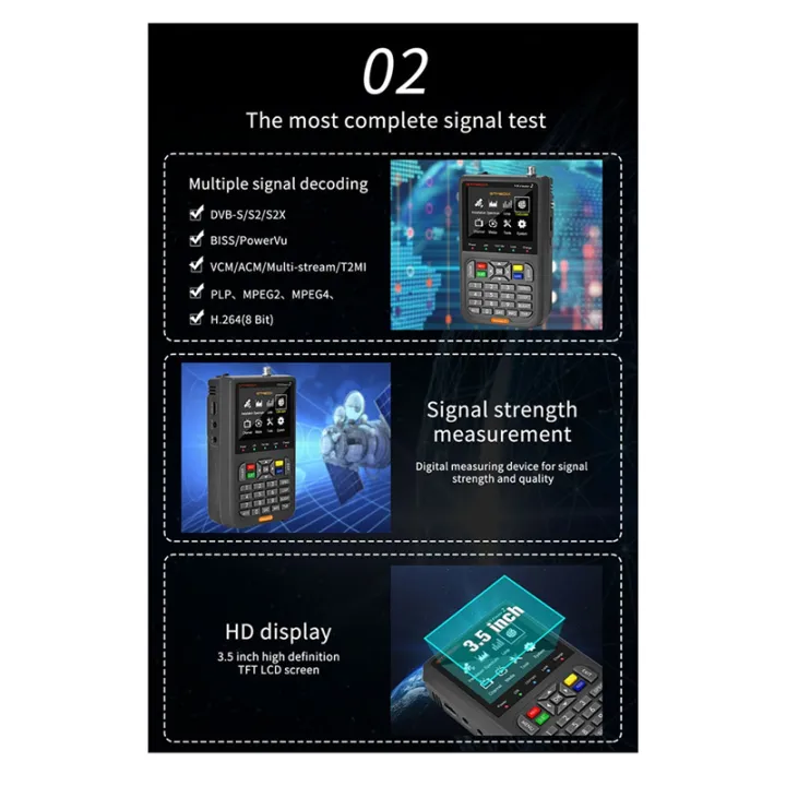 (GGBR)-%20V8%20Finder2%20Digital%20Meter%20Signal%20Measuring%20Meter%20Detector%20DVB-S/S2/S2X%202/4%20264%208%20Bit%20-%20Image%207