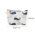 Cute Compact Change Purse Stylish Coin Carrier Case Small Zipper Change Bag Cotton Card Holder Wallet Minimalist Canvas Purse. 
