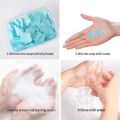 Portable Flower Shape Soap Flakes / Skin Friendly Disinfecting Soap Paper / Disposable Boxed Soap Slice for Travel. 