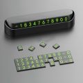 Car Parking Notification Luminous Telephone Phone Number Card Holder. 
