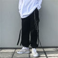 Harajuku Black Cargo Pants Men Women Punk Streetwear Kan Style Fashion High Waist Pants Spring Plus Size Trousers Male. 
