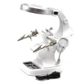Helping Third Hand Tool Soldering Stand With Welding Magnifying Glass 2 Alligator Clips 360 Degree Rotating Adjustable. 