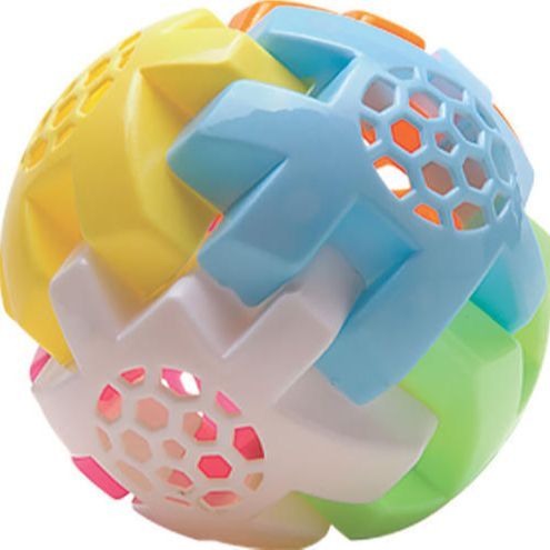 Plastic Hand Ball Rattle Sound Develop Intelligence Baby Kids Toddler Assembling Block Construction Set Educational Activity Multi-color Gift Toy