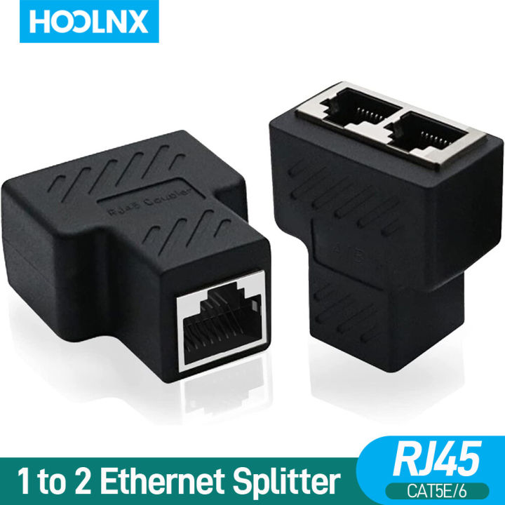 HOOLNX%20RJ45%20Ethernet%20Splitter,%201%20to%202%20Network%20Adapter%20CAT5%20CAT5E%20CAT6%20CAT7%20LAN%20Splitter%20Ethernet%20Socket%20Connector%20Plug%20-%20Image%202