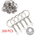 Silver Plated Keychain Rings - 10-500pcs Split Ring Key Holders. 