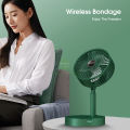 MAYTTO rechargeable Fan Mini Foldable Telescopic Electric Fan Low Noise Portable Folding Telescopic Small Desktop Fan. 