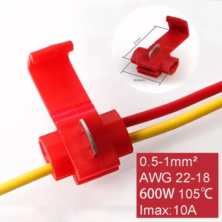 Wire%20Connector%2010%20pcs%20Scotch%20Lock%20Snap%20AWG22-%6018%20Without%20Breaking%20Cable%20Insulated%20Crimp%20Quick%20Splice%20Electrical%20Terminals%20-%20Image%203