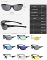 Sunglasses, Polarized Sports Sunglasses Semi Rimless Cycling Glasses with UV400 Protection for Men and Women Driving Running Cycling. 