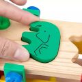 Children's Wooden Disassembly Assembly Engineering Car Nut Car Screw Toy Variety Combination Shape Building Blocks Toys. 