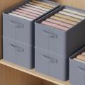 Jeans Compartment Storage Box Closet Clothes Drawer PP Board Separation Box Stacking Pants Drawer Divider Folding Home Organizer. 