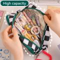 【HOT】 Kawaii Checkerboard Pencil Case Back To School For Girls Large Capacity Pen Bag School Supplies Cute Korean Stationery. 