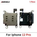 SIM Card Reader For Iphone 15 14 13 12 Pro Max Mini Plus Dual SIM Card Slot Socket Inner Adapter Flex Cable Replacement Parts. 