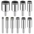 Diamond Drill Bits Set, 10 PCS Diamond Hole Saw Set, Glass Drill Bit for Ceramic Tile Porcelain Male Granite Bottles. 