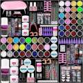 Tool Full 58 Pieces 42 Colors Lamp Polish Beginner Nail Art Painting Gel Set. 