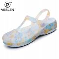 【ALLGOOD】 veblen hole shoes ladies non-slip thick-soled outerwear nurse slippers summer soft-soled beach shoes Mary Jane sandals. 