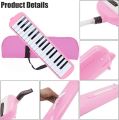Melodica 32 Key Pianica Portable with Carrying Bag Short and Long Mouthpieces for Beginners Kids Gift. 