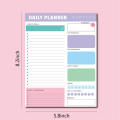 Time Management Memo Pad Sticky Notes For Planning English Memo Pad Weekly Planner Notebook Daily To-do List. 