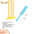 SuperRide Educational Cricket Toy Interactive Kids Cricket Set for Fun Parent-child Sports Game Complete Bat Stumps Ball Kit for Active Play Coordination Skills Development Educational Cricket for Beginners. 