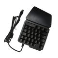 One Handed Keyboard, USB Wired 35 Keys Gaming Keypad for Work. 