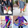 Ribbon Hand Rainbow Montessori Toys Waldorf Sensory Streamers Kids Baby Streamer Kites Ring Dancing Wood Toy Wind OutdoorBasketball. 