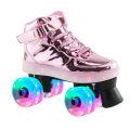 Internet Celebrity the Skating Shoes Four-Wheel Roller Skates Men's and Women's Professional Roller Skating Roller Beginner Night Flash. 