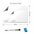 RHS Online A3/A4 Magnetic Whiteboard Fridge White Board Marker Magnets Writing Drawing Board Dry Eraser Notice Memo Pad Board. 