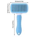 Self-Cleaner Pet Grooming Brush Dematting Brushes Pet Hair Shedding Dogs Cats Rabbit Horse Ergonomic Grip Handle Dog Hair Brush Hair Comb Fur Slicker Brush Fur Comb Cat Brush Cat Comb Dog Brush Dog Comb Deshedding Pet Grooming Long Fur Hair Shed. 
