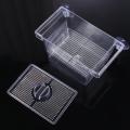 Transparent Clownfish Incubator Shrimp with Suction Cups Fish Baby Hatchery Fish Breeding Box Fish Isolation Box Aquarium Breeder Box. 