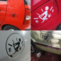 Car Stickers 12.7CM*9.2CM High Gas Consumption Decal Fuel Gage Empty Stickers Funny. 