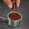 Espresso Coffee Stirrer Hand Tampers Coffee Stirring Needle Type Distributor with Cleaning Brush. 