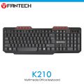Fantech K210 Multimedia Office Wired Keyboard 114 Keys. 