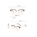 FNCXGE Women Korean Style Anti Blue Light Myopia Glasses 0~-600 Unisex Retro Half-Frame Replaceable Lens Men Fashion Anti Radiation Shortsighted Eyeglasses. 